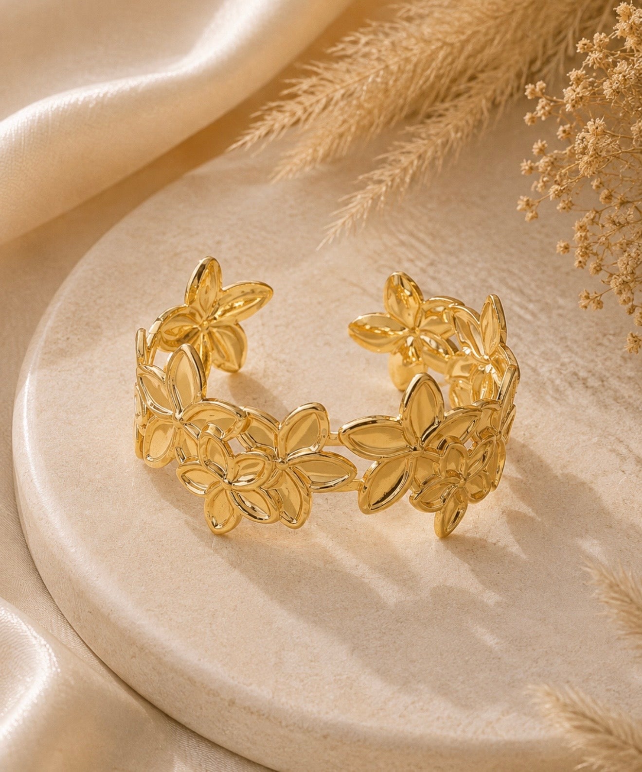 plumeria cuff