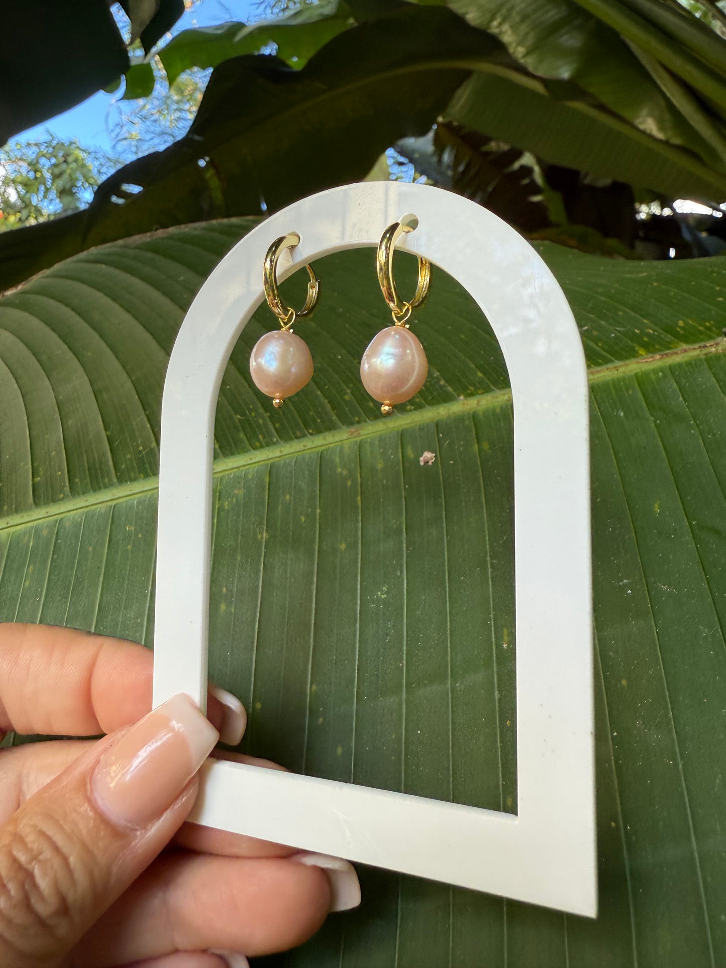 blush baby earring