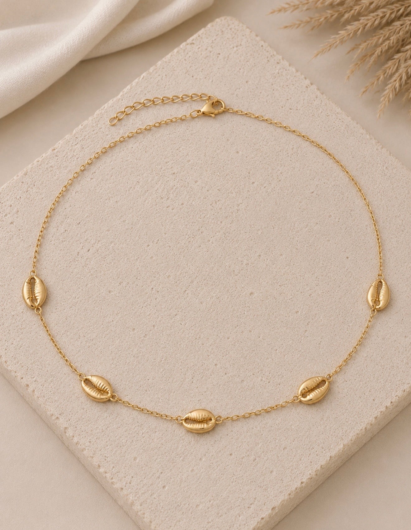 cowrie chain necklace