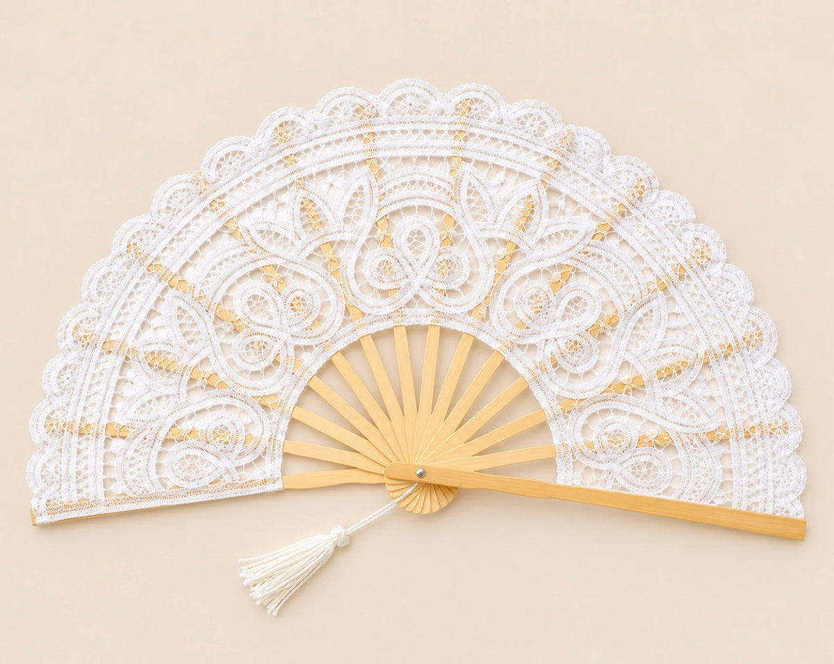 vintage lace fan