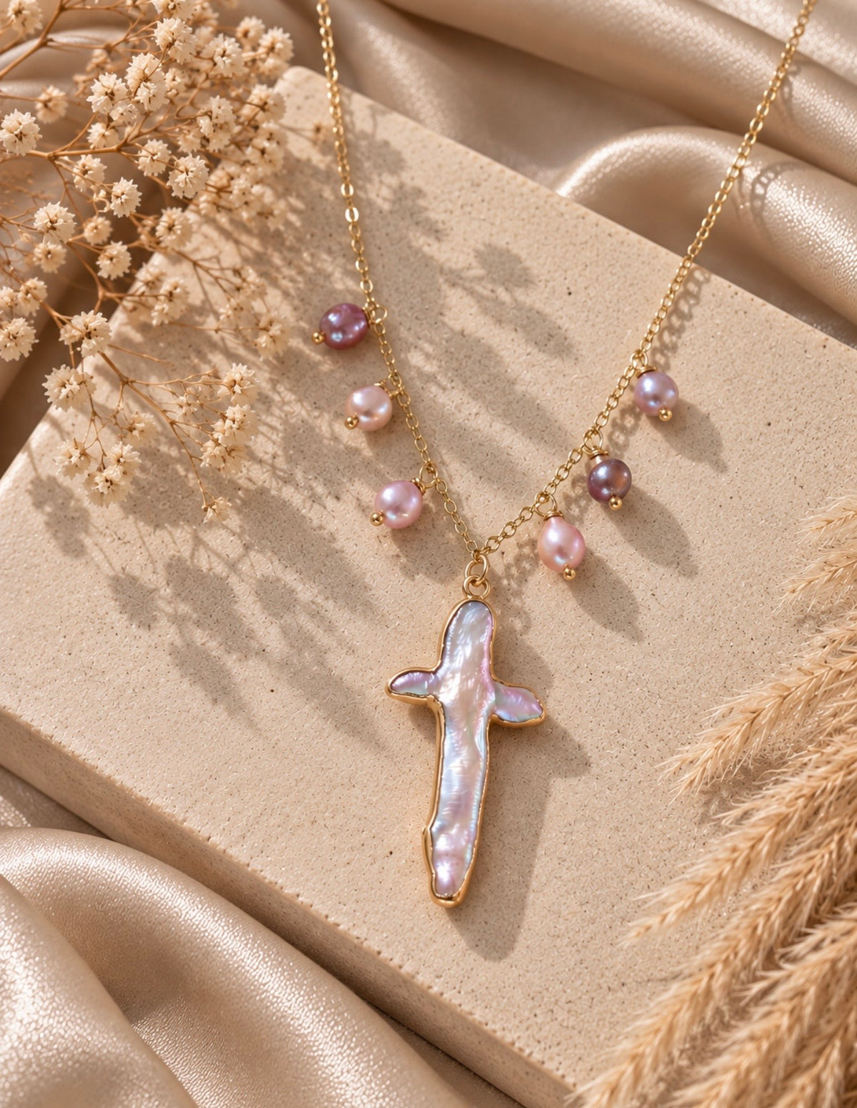 pearl prayer necklace