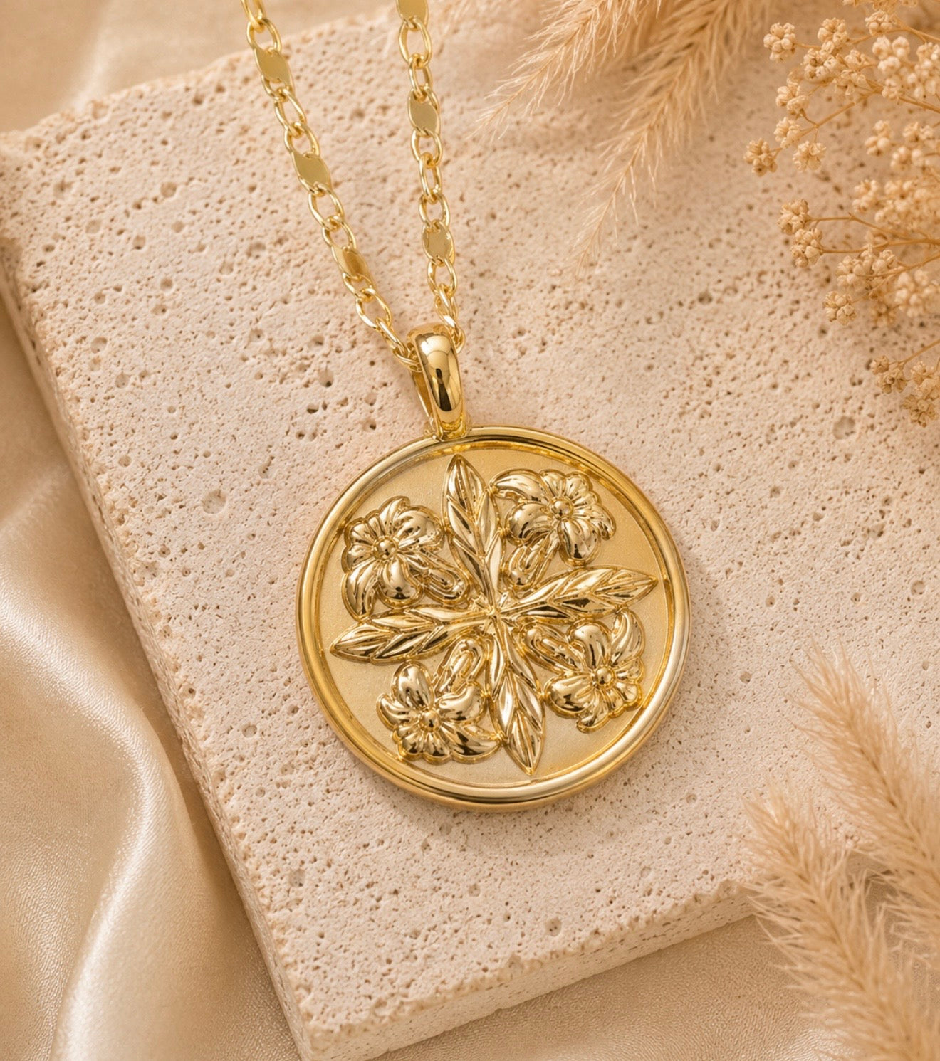 plumeria pendant necklace