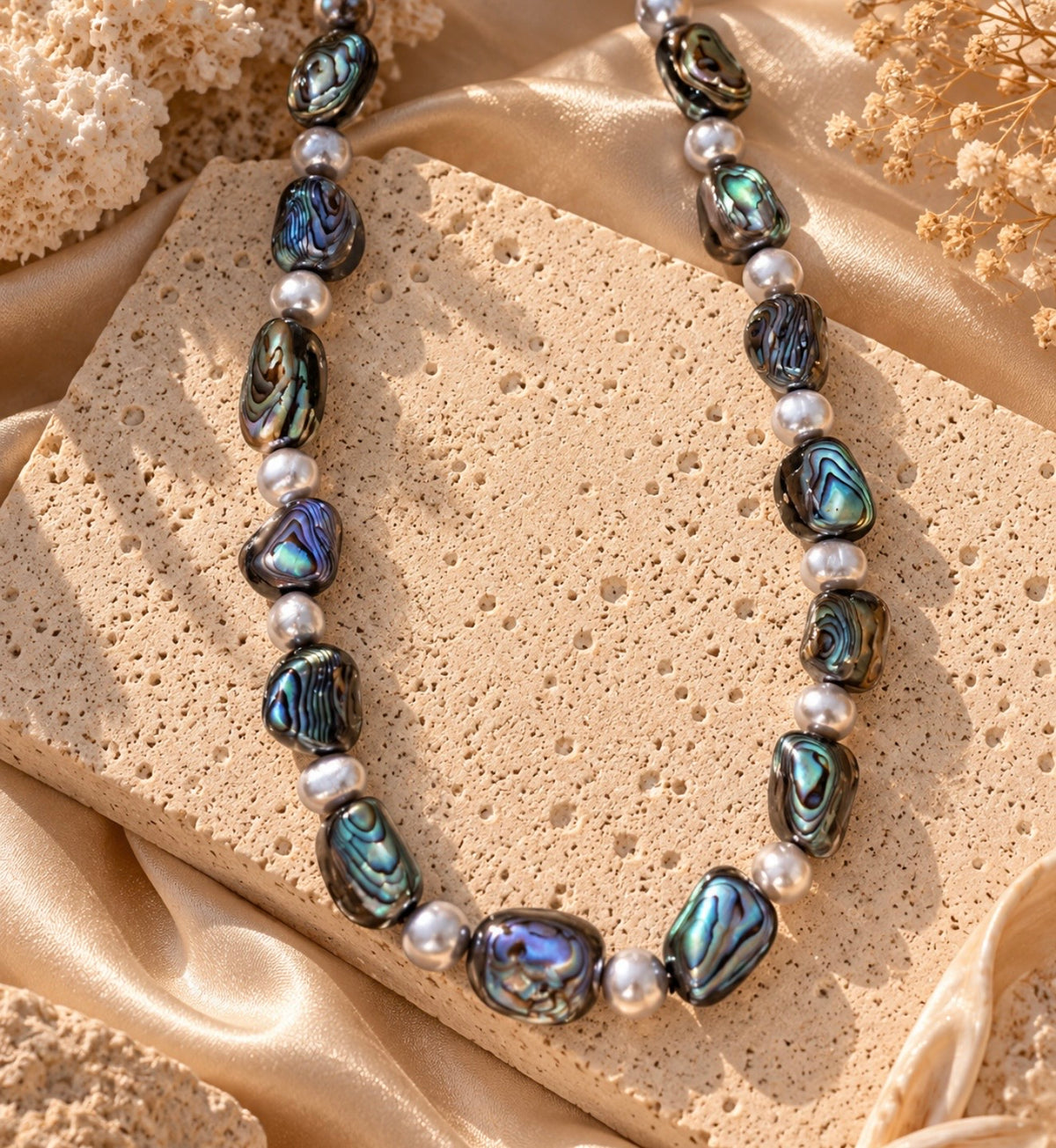 abalone fresh necklace