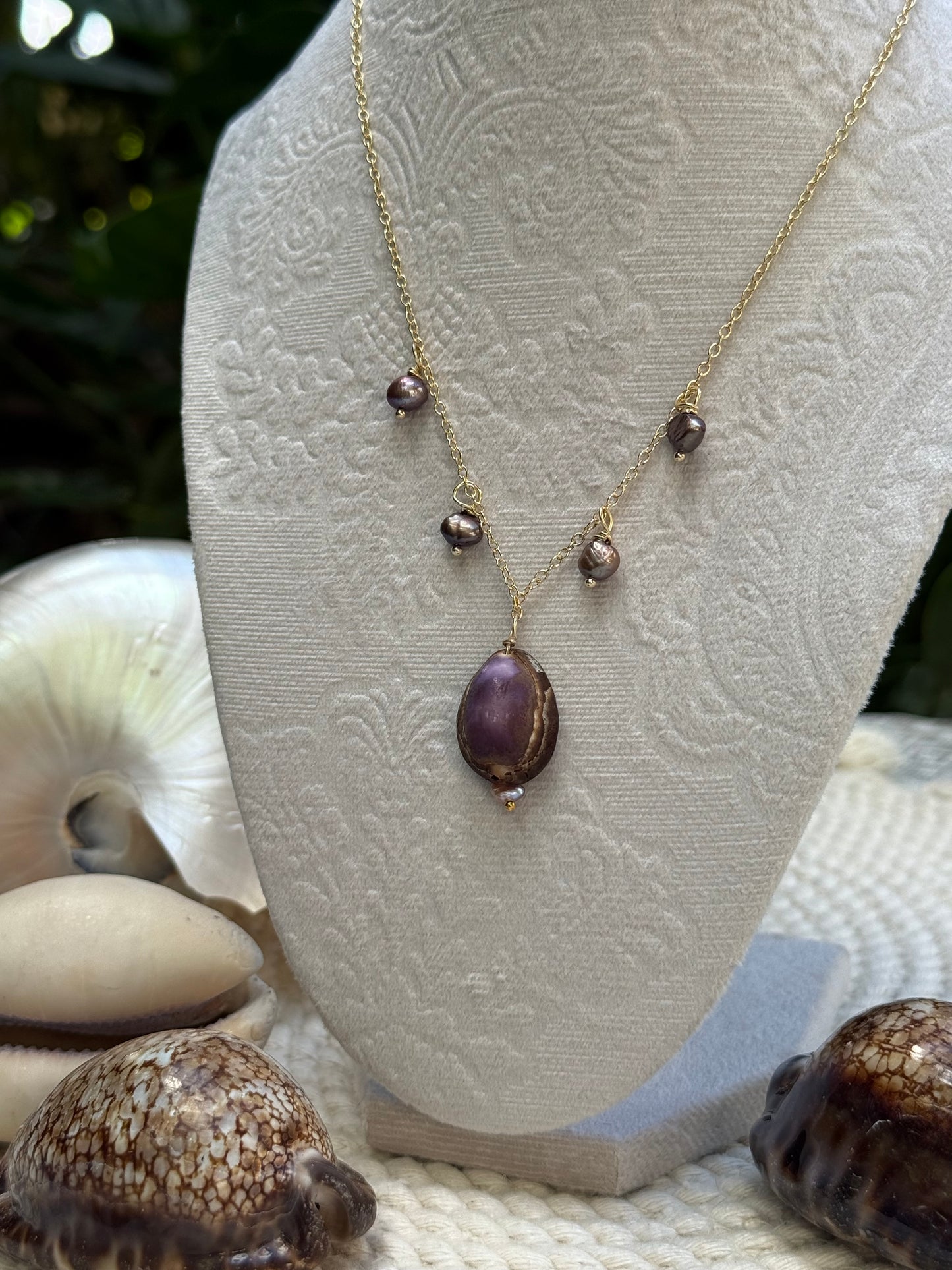 Puka Cowrie Necklace