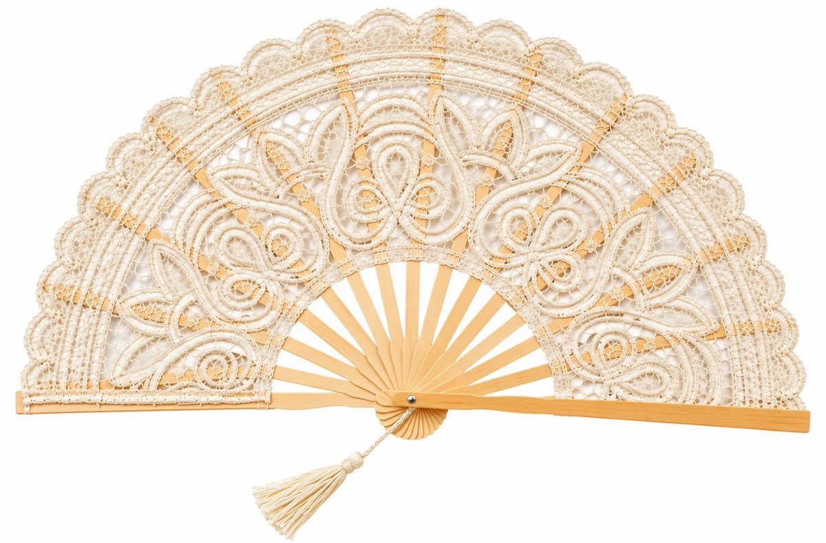 vintage lace fan
