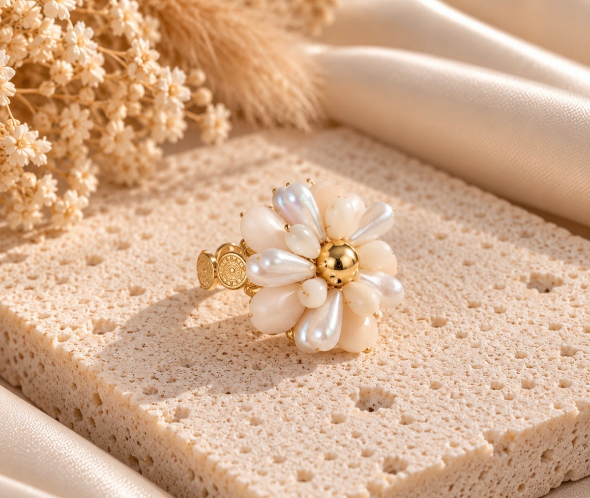 ivory bloom ring