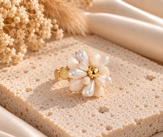ivory bloom ring