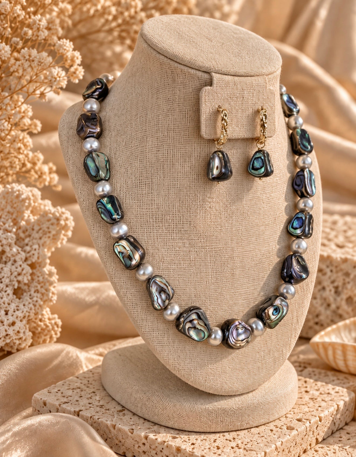 abalone fresh necklace