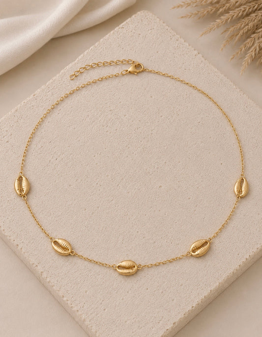 cowrie chain necklace