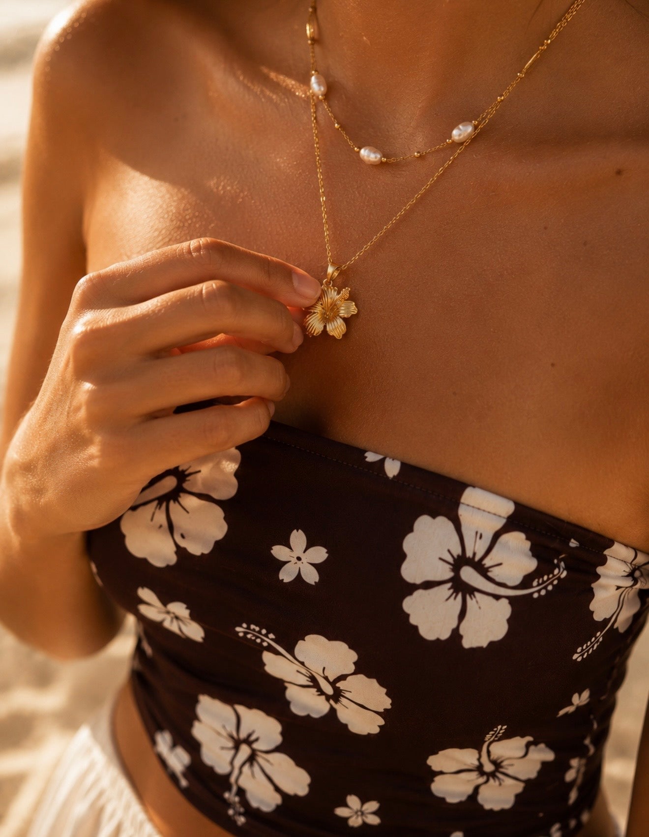 hibiscus tube top