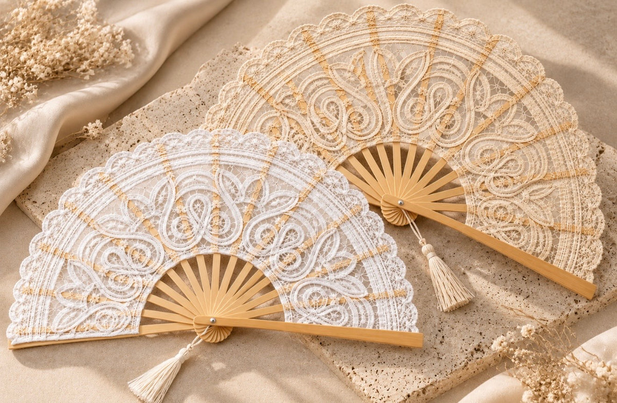 vintage lace fan