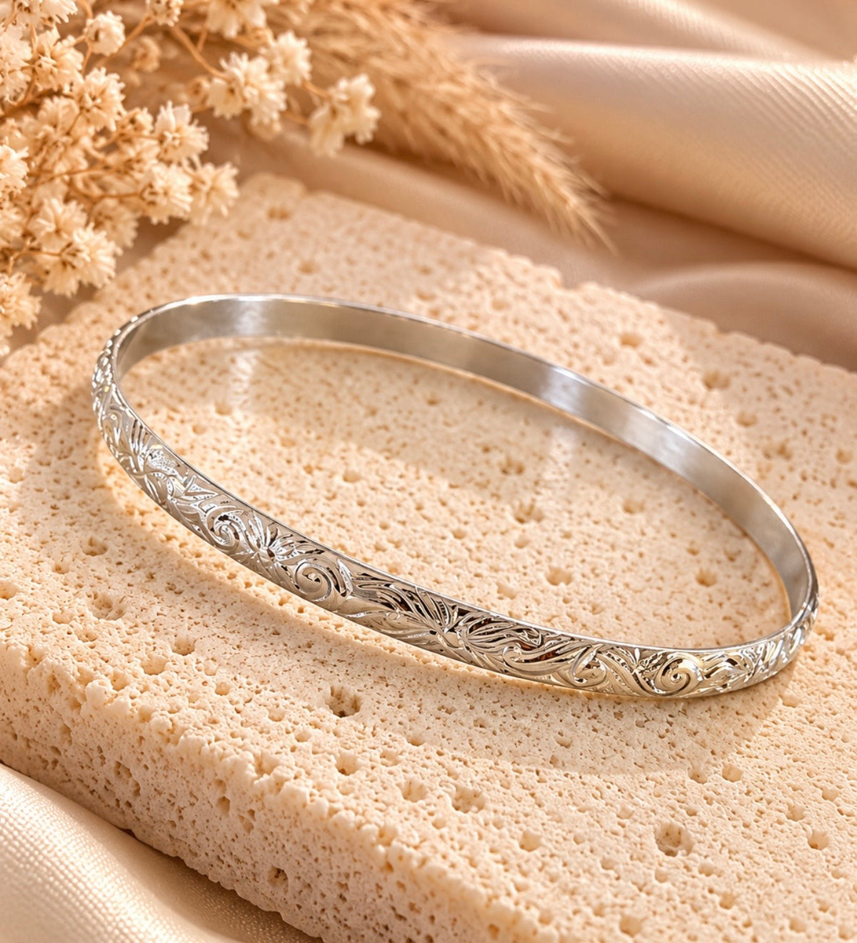shine one bangle silver