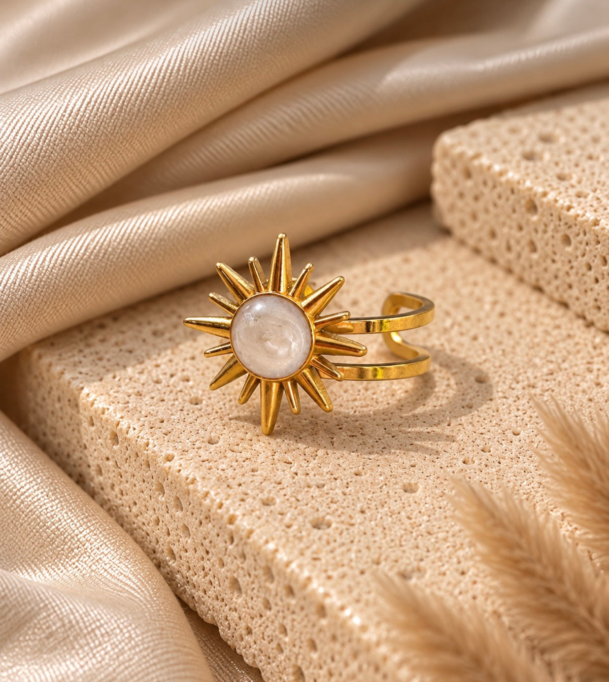 shining sun ring