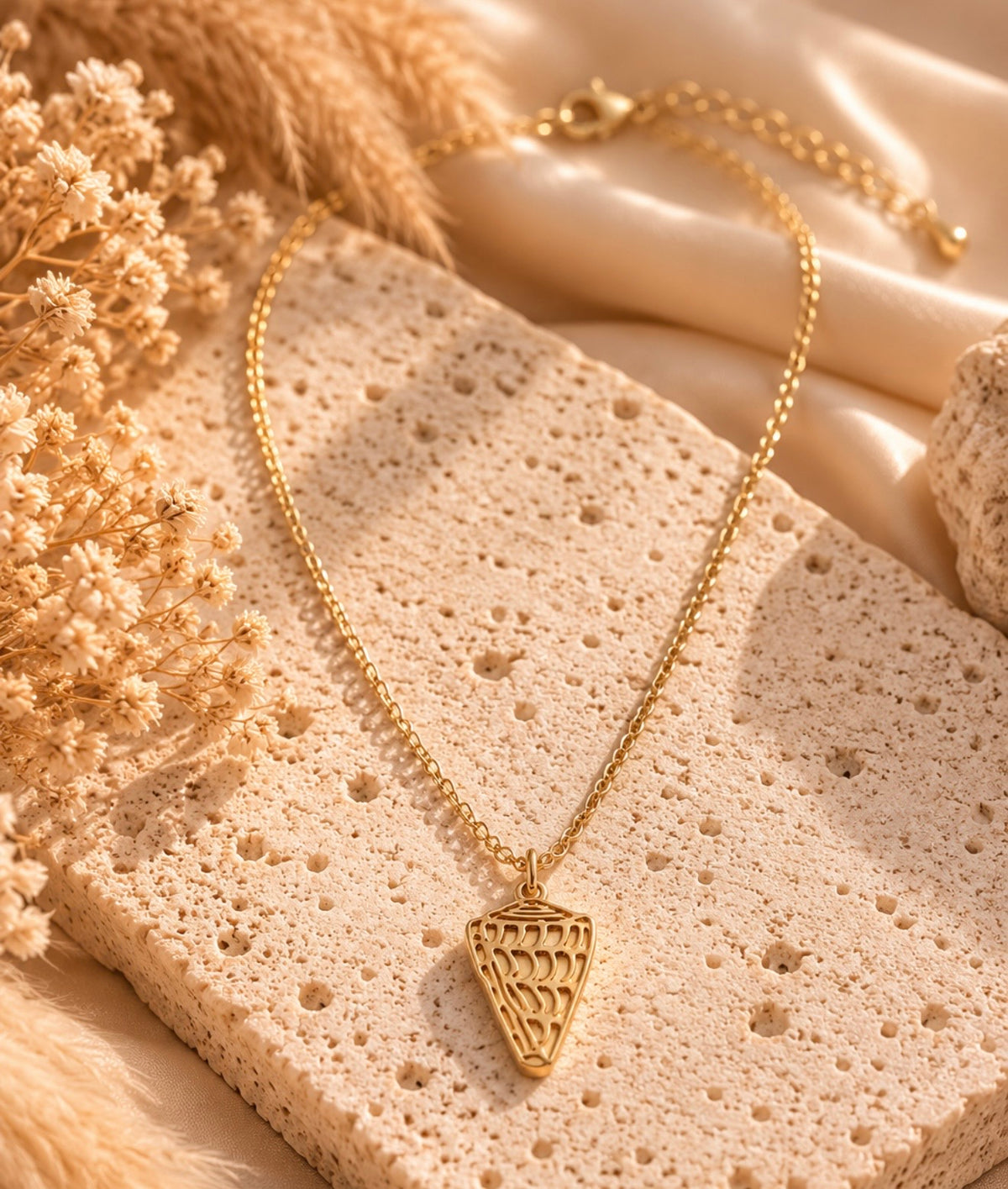 golden hebrew necklace