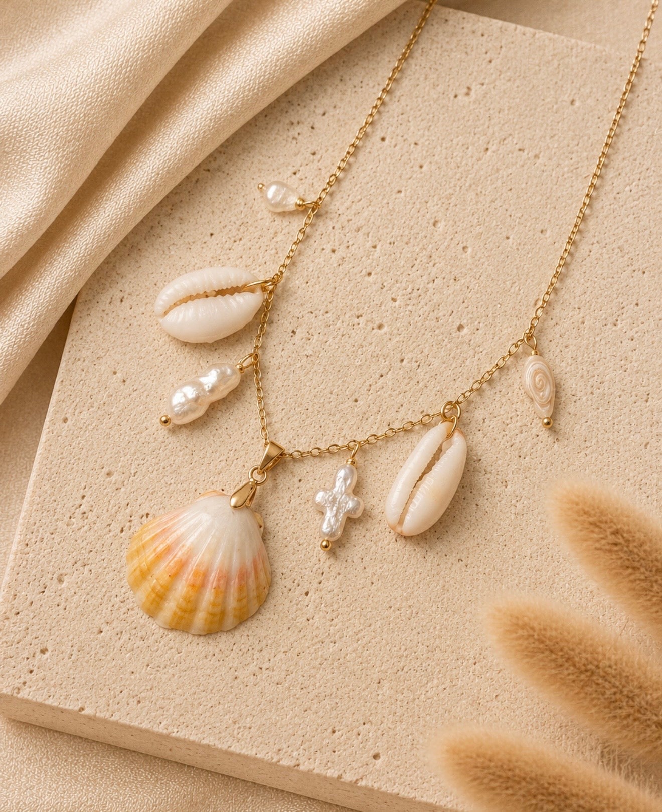 sunrise charm necklace