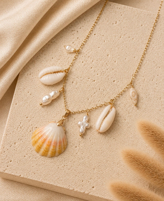 sunrise charm necklace